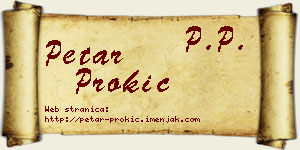 Petar Prokić vizit kartica